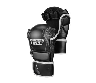 Перчатки ММА Green Hill p.M чёрно-серые